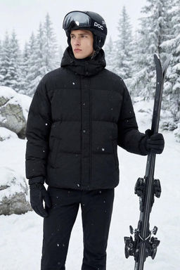 TRENDYOL MAN Erkek Ac?k Mavi Oversize Fit Kapusonlu Taslan K?sl?k Sisme Mont TMNAW25MO00005 - Trendyolmilla фото 18