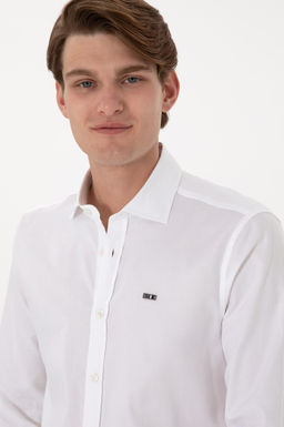 Erkek Beyaz Uzun Kollu Basic G_mlek Sepette S_rpriz _ndirim - U.s. polo assn фото 2