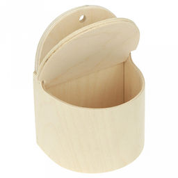 Солонка деревянная на 0,6кг, 10х12,5х16,5см, средняя, фанера (Россия) - Домашняя мода фото 2