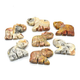 Бусины из агата крейзи Слоник 35*25мм, 1 шт Радуга камня