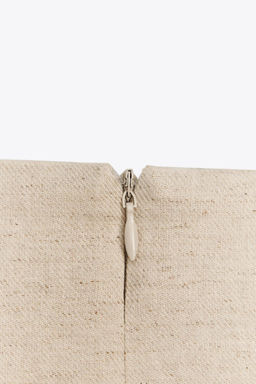 LINEN BUCKLE MIDI SKIRT - Zara фото 7