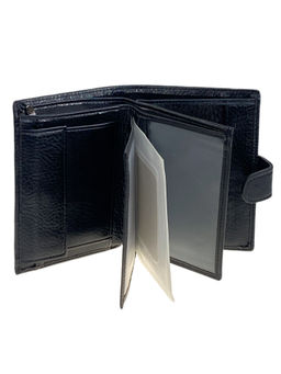 Кошелек-органайзер мужской из натуральной кожи, цвет черный - Greta фото 2