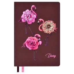 Ежедневник недатированный, А5, арт.50390/ 20 СОФТ-ТАЧ ФЛАМИНГО (кожзам, 146x211 мм, 160л., мягкий пе