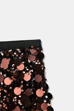 SEQUIN MINI SKIRT - Zara фото 9