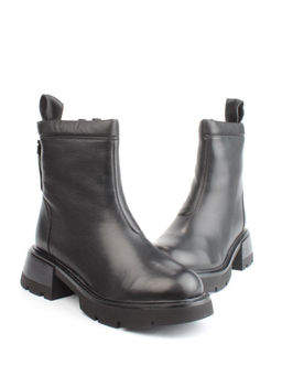 04-M3-L860 BLACK Ботинки зимние женские (натуральная кожа, натуральный мех)