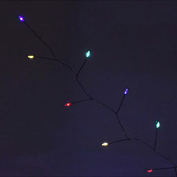 Электрогирлянда 3м, 200 ламп, цветная, зеленый провод