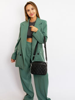 LACCOMA сумка C0797H-черный натуральная кожа полиэстр  фото 3