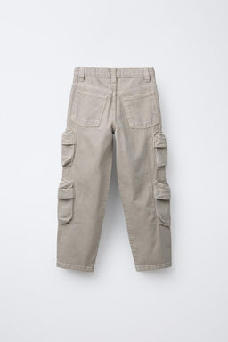 WIDE-LEG MULTICARGO TROUSERS - Zara фото 7