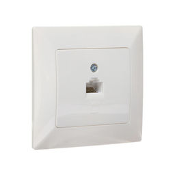 Розетка компьютерная Luazon Lighting «Антей», скрытая, IP20, одноместная, белая