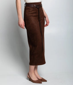 Юбка #КТ335 (1), шоколадный - Dommod фото 3