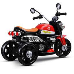 Электромобиль детский "Байк" (цвет красный)