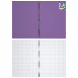 Цена за 1 шт. Тетрадь общая с пластиковой обложкой на спирали ErichKrause Manga фиолетовый, А4, 80 листов, клетка  фото 2