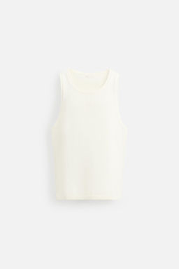 TEXTURED KNIT TANK TOP - Zara фото 7