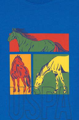 Erkek _ocuk Kobalt Mavi Ti__rt Sepette S_rpriz _ndirim - U.s. polo assn фото 3