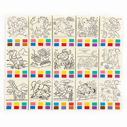 Водная раскраска Животные, с кисточкой и мольбертом - Simaland фото 3