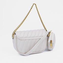 Сумка-мессенджер на клапане, цвет белый - Simaland фото 2