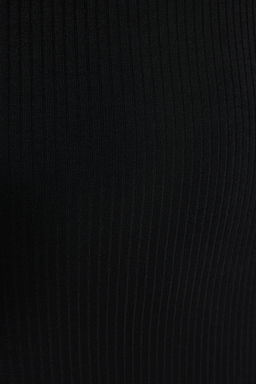 TRENDYOLMILLA Indigo Fitilli Derin Y?rtmac Detayl? Fitted/Vucuda Oturan Midi Esnek Orme Elbise TWOAW24EL00174  фото 5