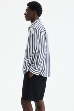 Pantal?n corto en mezcla de lino Relaxed Fit - H&m фото 6