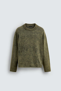 WASHED COTTON SWEATER - Zara фото 7