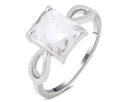 Кольцо, горный хрусталь, Виктория