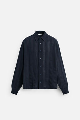 STRIPED TEXTURED SHIRT - Zara фото 7