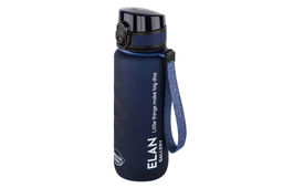 Бутылка для воды 500 мл 6,5*6,5*23 см "Style Matte" с углублениями д/пальцев, темно-синяя