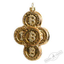 Биткоины (стекло) 8х4х11 см