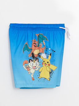 Beli Lastikli Pikachu Bask?l? Erkek ?ocuk Deniz ?ortu - Waikiki фото 3