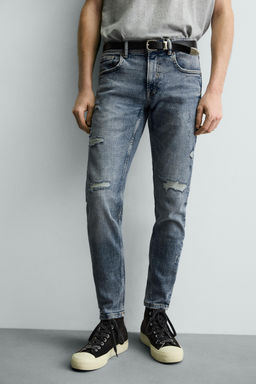 RIPPED FLARE FIT JEANS - Zara фото 14