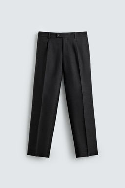 REGULAR FIT PLEATED TROUSERS - Zara фото 6