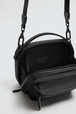 RUBBERISED TEXTURED CROSSBODY BAG - Zara фото 4