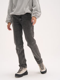 Джинсы Straight fit "Темно-серые" женские