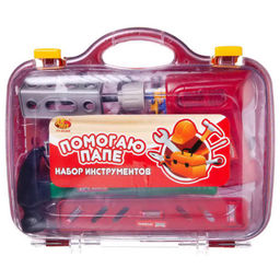 Набор инструментов в чемодане Помогаю Папе, 26 предметов - Abtoys фото 4