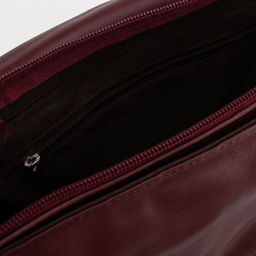 Сумка-мессенджер на клапане, 2 ремня, цвет бордовый - Simaland фото 3