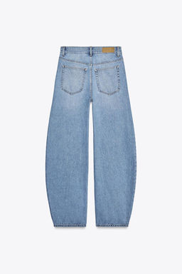 TRF CURVE TAPERED HIGH-WAIST JEANS - Zara фото 7