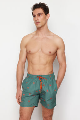 TRENDYOL MAN Lacivert Standart Fit Yengec Desenli Deniz Sortu TMNSS24DS00006 - Trendyolmilla фото 15