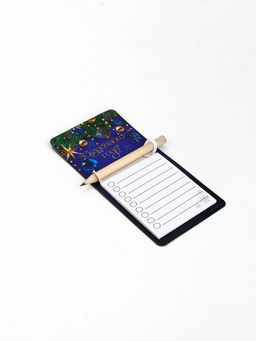 Набор магнитов С Новым годом с блоком и карандашом 4 шт.