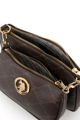 Женская коричневая сумка через плечо - U.s. polo assn фото 7