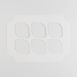 Цена за 5 шт. Коробка для капкейка, кондитерская упаковка, 6 ячеек «Самой нежной», 23 х 16 х 10 см