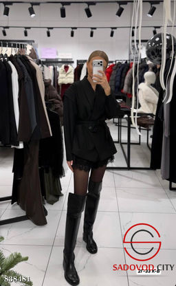 Пиджак женский с поясом - Bruno фото 4