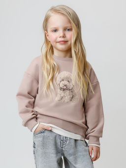 КР 302816/латте к625 джемпер (свитшот) для дев