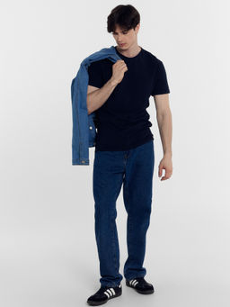 Футболка мужская темно-синяя с печатью т.синий +печать 111774 - Mark formelle фото 2