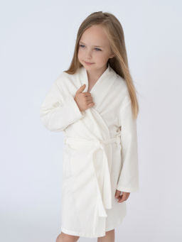 Халат детский молочный