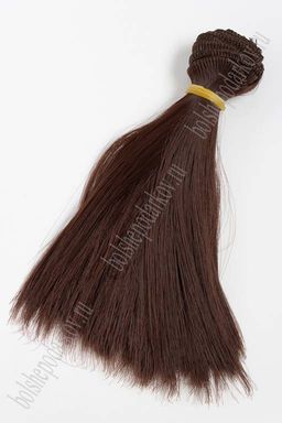 Фурнитура "Трессы для кукол Premium" 15 см; 30 гр (SF-2859) прямые №33А