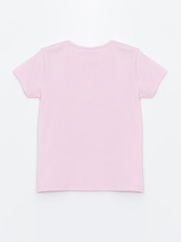 Bisiklet Yaka Bask?l? K?sa Kollu K?z ?ocuk Pijama Tak?m? - Waikiki фото 3