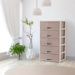 Комод "Колорит" 5-ти секцион. широкий (бежевый) М8760