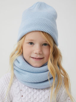 20216400064, Шапка детская для девочек Thea голубой Acoola