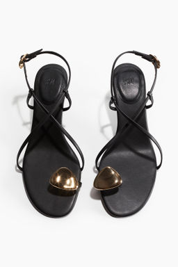 Sandalias de tac?n con tiras - H&m фото 4