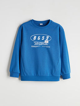 Bisiklet Yaka Erkek ?ocuk Sweatshirt