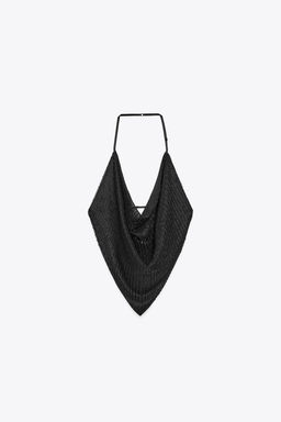 BEADED DRAPED TOP - Zara фото 6